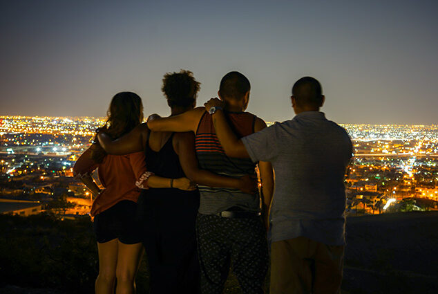 Encinas Family Over Looking El Paso, TX
